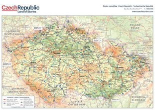 Straßenkarte Tschechien