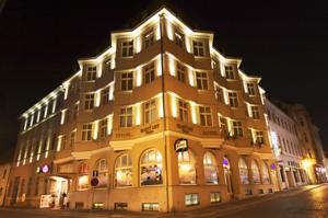 Hotel Zlatý Lev in Žatec (ehem. Saaz)