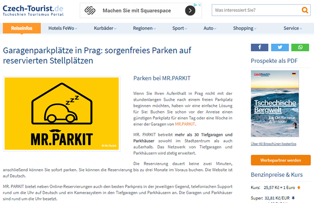 Advertorial Beispiel Mr. Parkit