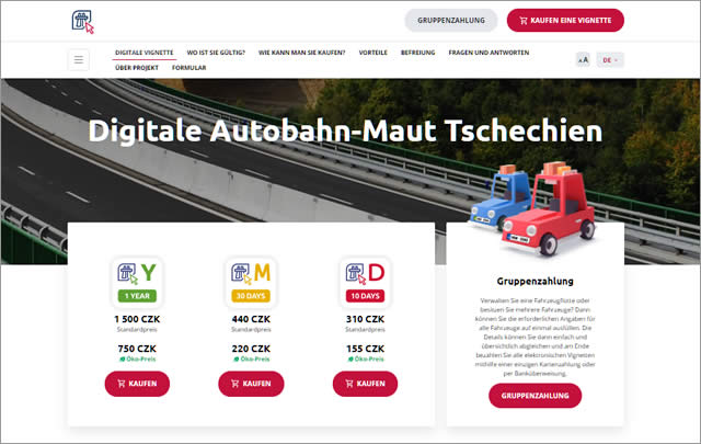 Autobahn-Vignette Tschechien Autobahn-Vignette Tschechien