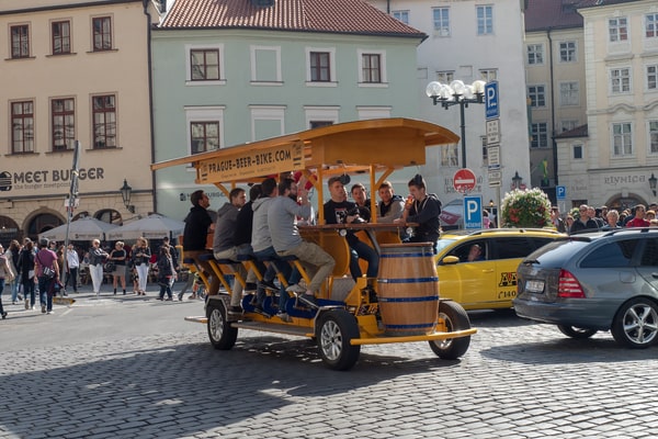 Bier-Bike in Prag