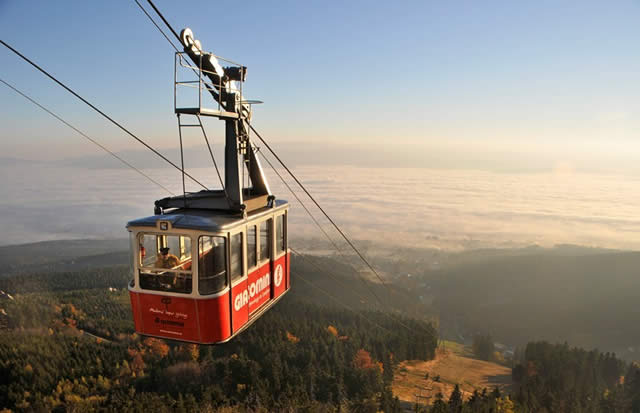 Seilbahn auf den Ještěd Seilbahn auf den Ještěd