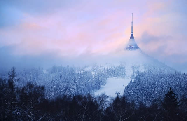 Ještěd im Isergebirge