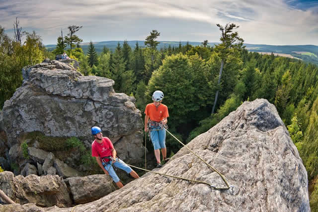 Bergsteigen Klettern Tschechien