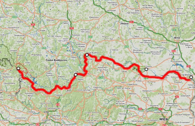 Radtour Tschechisch-österreichischer Grenzweg