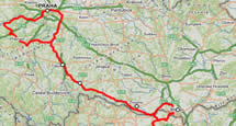 Radtour 3 Greenways: Von Prag nach Wien. Länge 456 km