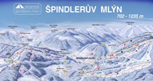 Skigebiet Špindlerův Mlýn - Spindlermühle - Riesengebirge Spindelmühle