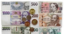 Währung in Tschechien : CZK Tschechische Krone und Umtauschkurs