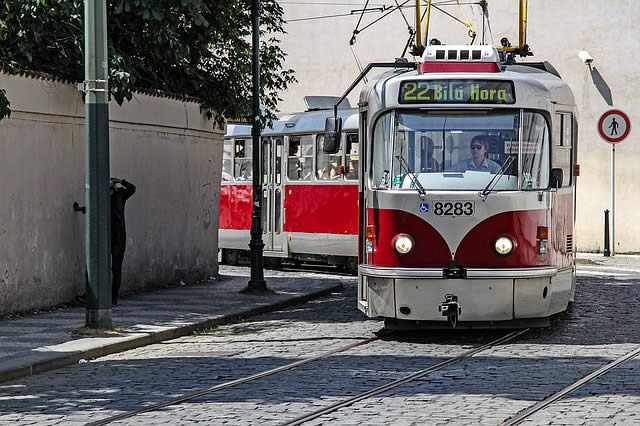 Tram 22 in Prag